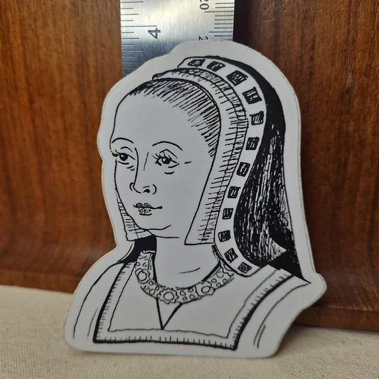 Anne of Brittany vinyl sticker