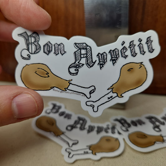 Bon Appetit / Turkey leg Vinyl sticker